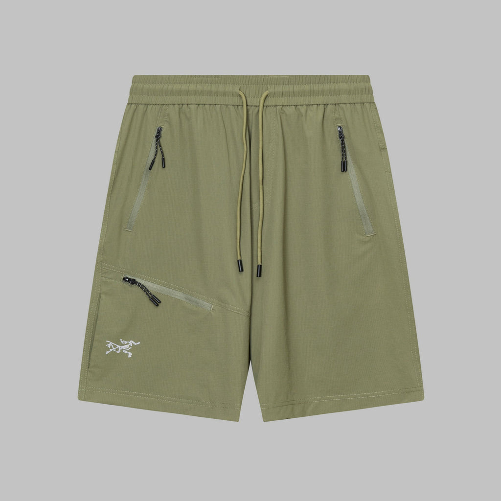 Arc'teryx Multi‑Zipper Pocket Drawstring Outdoor Shorts