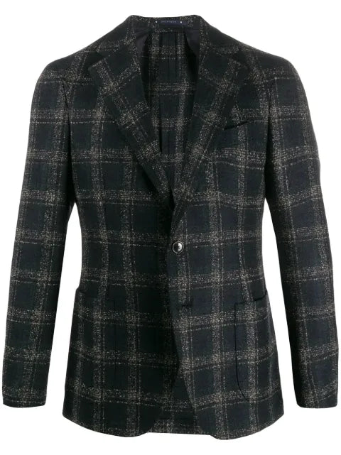 Al Duca D’Aosta 1902 check pattern blazer