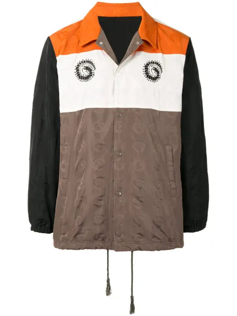 Undercover colour-block logo-print jacket