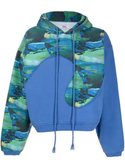 ERL abstract-print long-sleeved hoodie