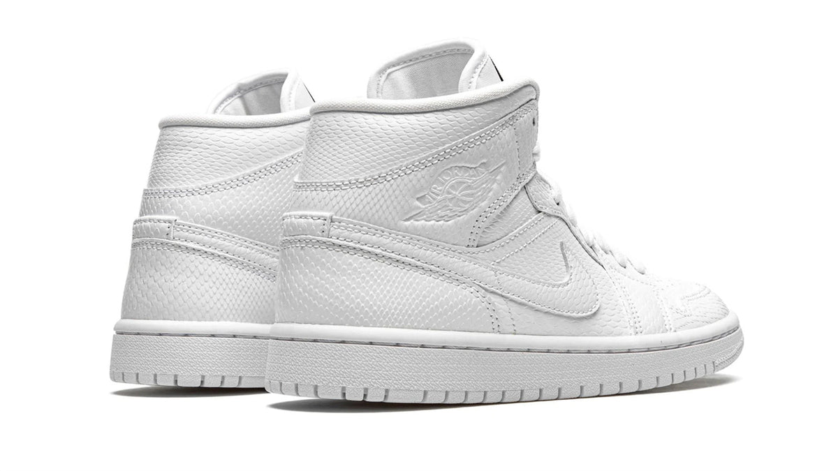AIR JORDAN 1 MID WMNS "White Snakeskin"