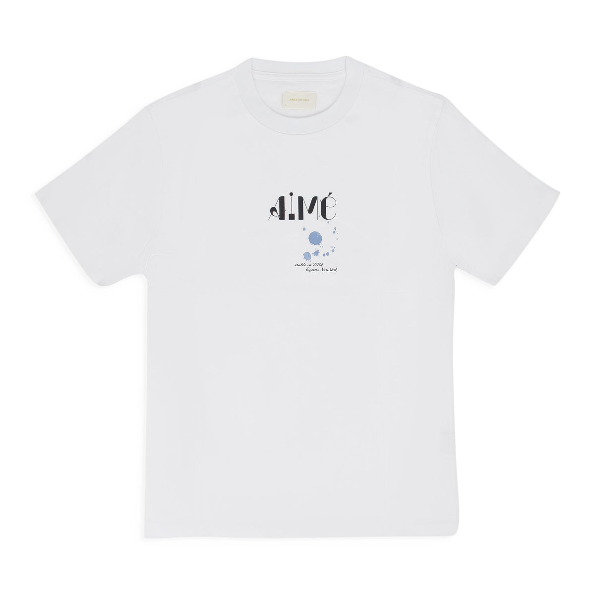 White SS Ink Logo Tee