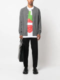 Comme Des Garçons Shirt round-neck knit cardigan