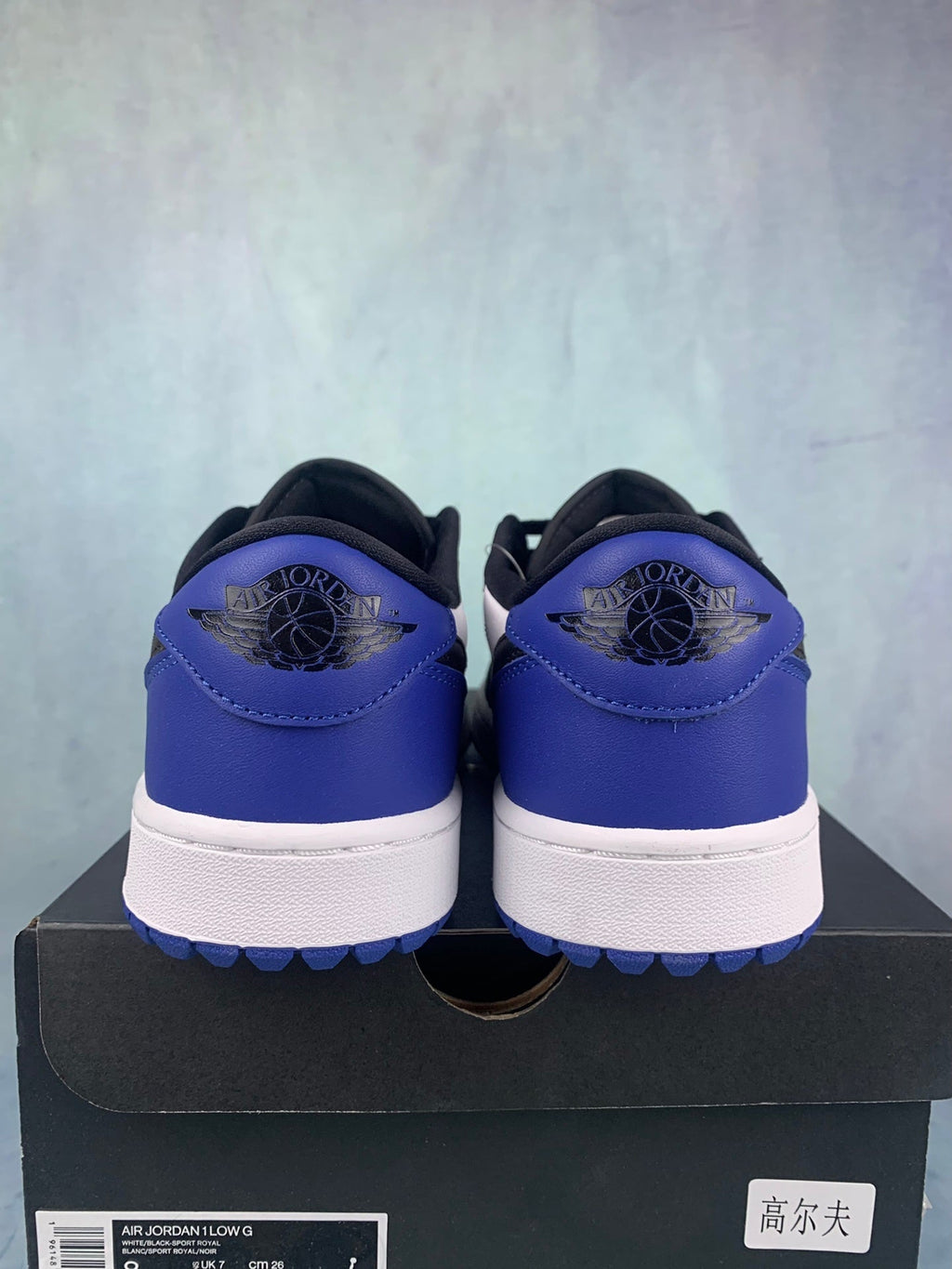 Air Jordan 1 Low Dark Concord Black/White/Blue Unisex Sneakers DD9315-102