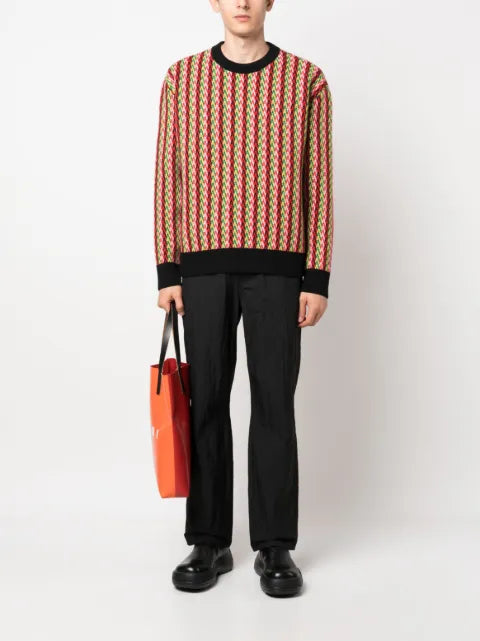 Lanvin chevron-motif jumper