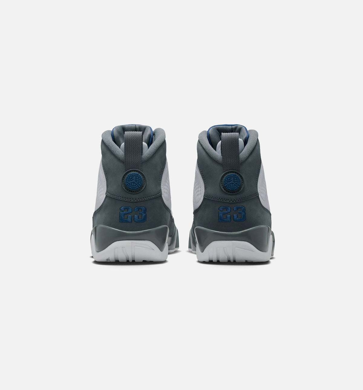 Air Jordan 9 Retro Flint Grey and French Blue Men's Lifestyle Shoes | White / French Blue / Flint Grey