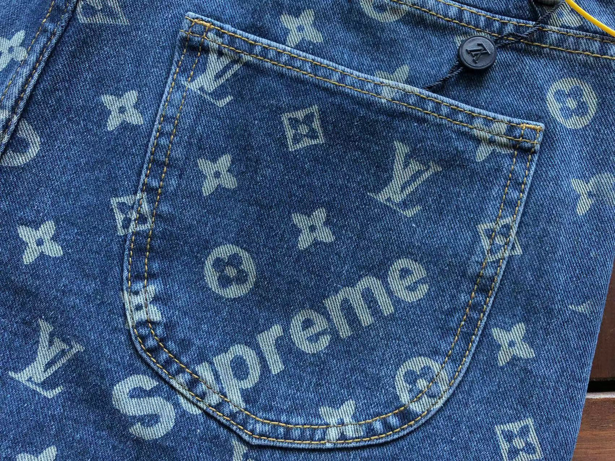 Supreme x Louis Vuitton Jacquard Denim 5-Pocket Jeans