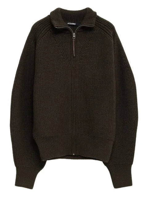Jacquemus zip-front ribbed cardigan