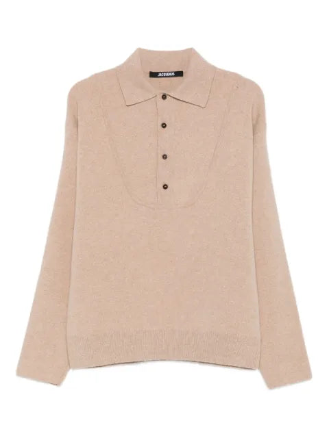 Jacquemus buttoned polo-neck sweater