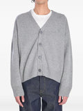 AMI Paris embroidered-logo button cardigan