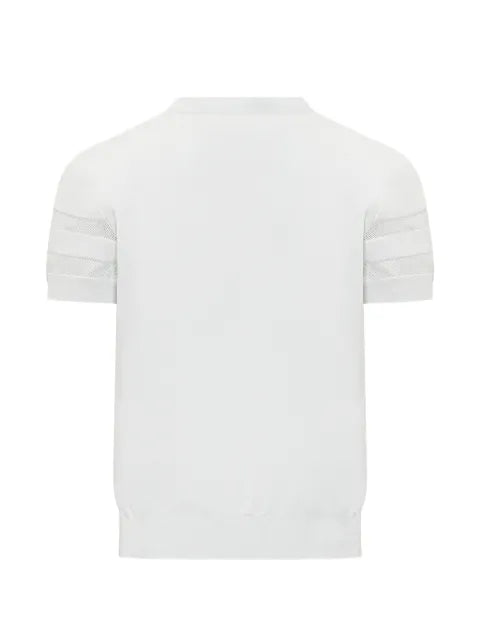 Givenchy T-Shirt in knitted cotton with logo jacquard