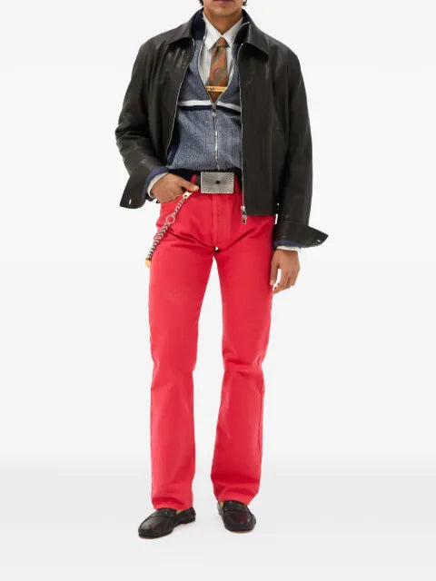 Versace embroidered jacquard cotton knit zip sweatshirt