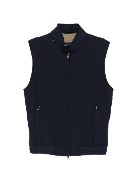 Corneliani zip sleeveless gilet