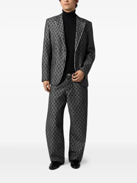 Philipp Plein Miami Vice monogram blazer