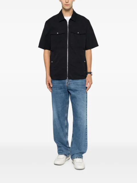 Moncler zip-up short-sleeve overshirt