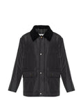 Maison Margiela shearling-collar press-stud jacket