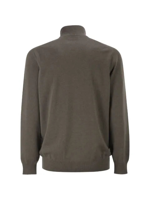 Brunello Cucinelli cashmere quarter-zip knitwear