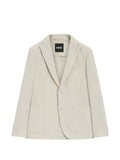 BOSS patterned slim-fit jacket in a cotton blend