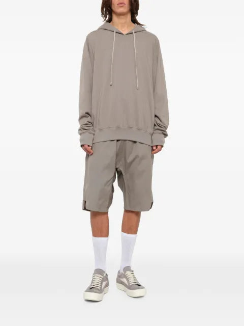 Rick Owens drawstring heavy-jersey hoodie