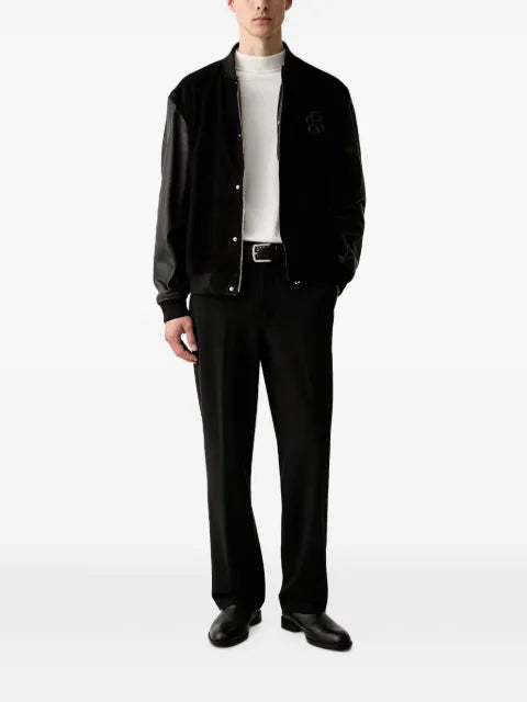 Karl Lagerfeld logo-patch mock-neck sweater