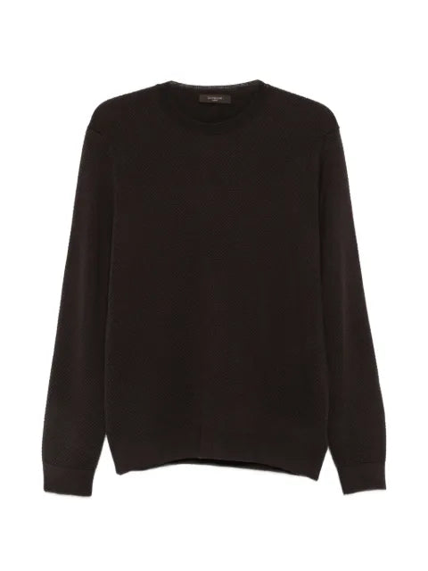 slowear waffle-knit sweater
