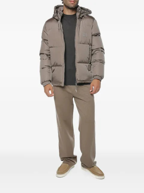 Armani Exchange hooded quilted jacket