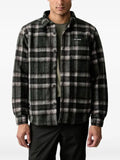 Columbia check-pattern patch-pocket jacket