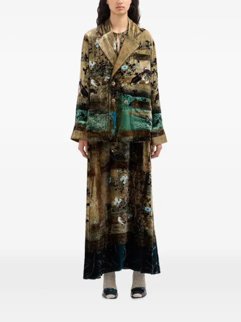 Pierre-Louis Mascia Kanpur landscape-print blazer
