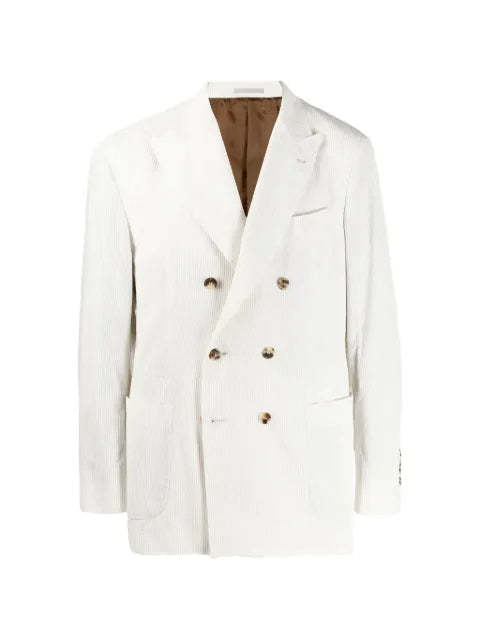 Brunello Cucinelli double-breasted corduroy blazer