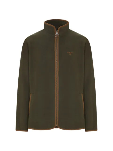 Barbour Harwood logo-embroidered fleece jacket