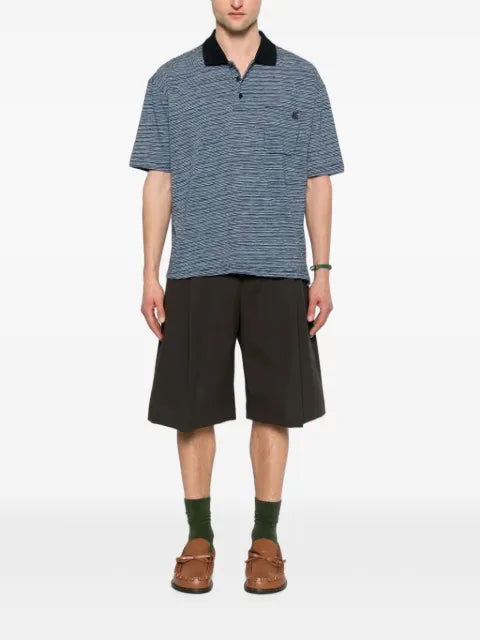ETRO striped-knit polo shirt