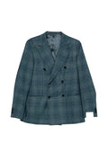 Caruso double-breasted checked blazer