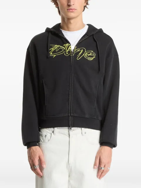 dime distressed terry hoodie