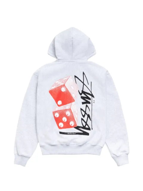 Stüssy dice-print zip-up hoodie