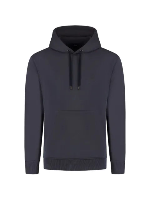 Herno logo-embroidered drawstring hoodie
