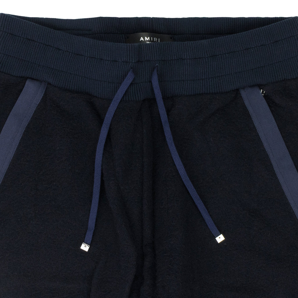 Navy Wool Track Pant