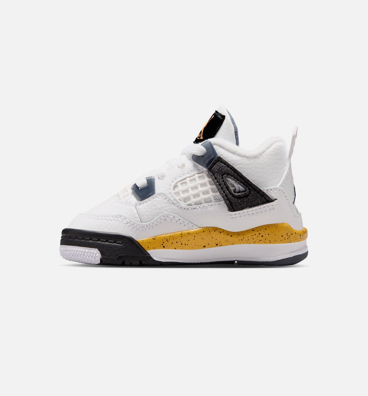 Air Jordan 4 Retro Rare Air Tour Yellow | Infant/Toddler Lifestyle Shoe | White/Dark Stucco/Black/Tour Yellow