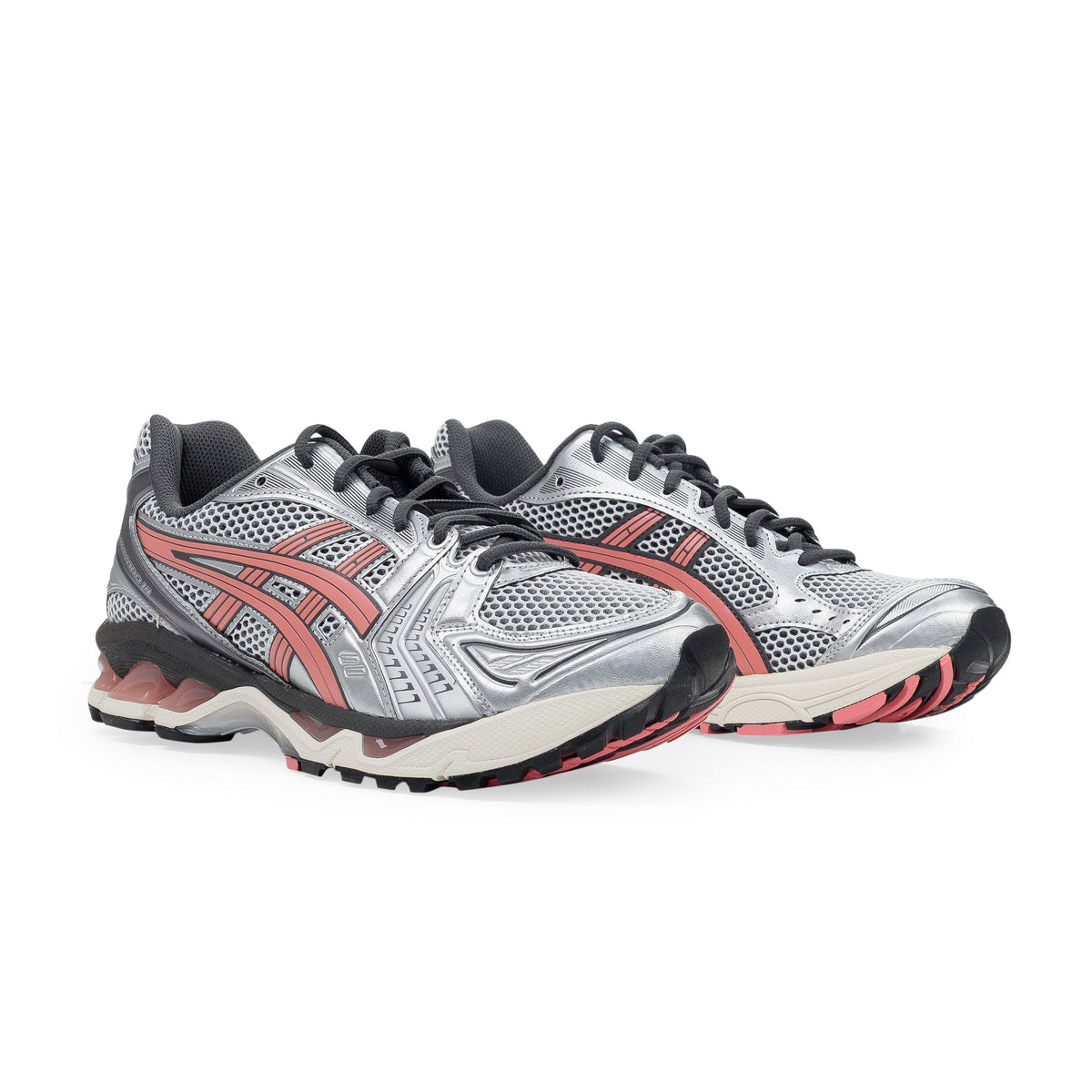 White / Silver / Papaya Gel-Kayano 14 Sneaker