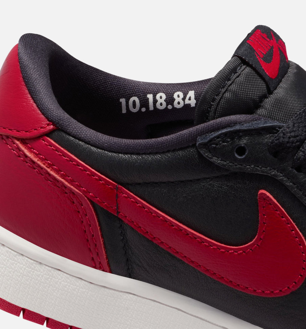 Air Jordan 1 Retro Low OG Banned Grade School – Black/Varsity Red/Summit White