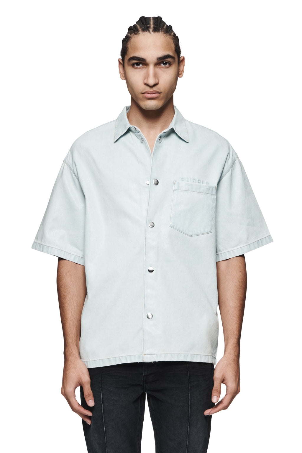 P035 Coated Short Sleeve Shirt