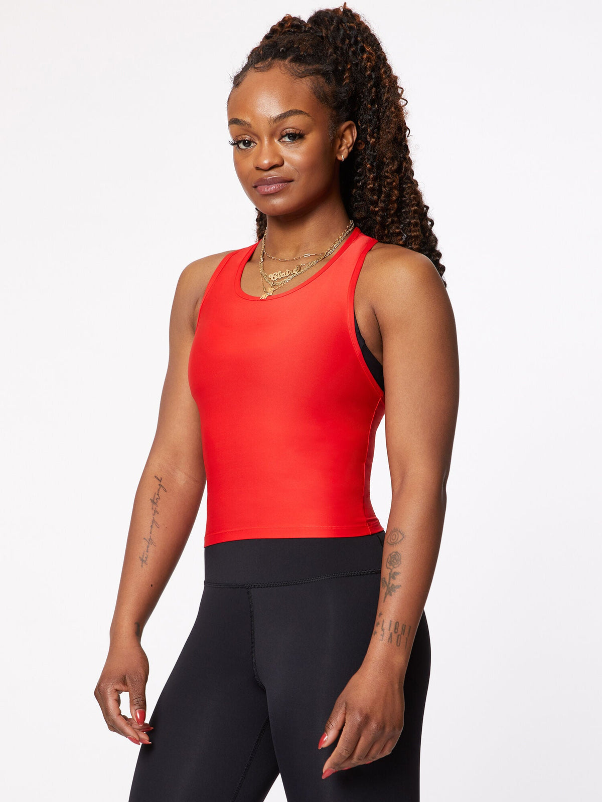 CROP PERFORMANCE RACER TANK