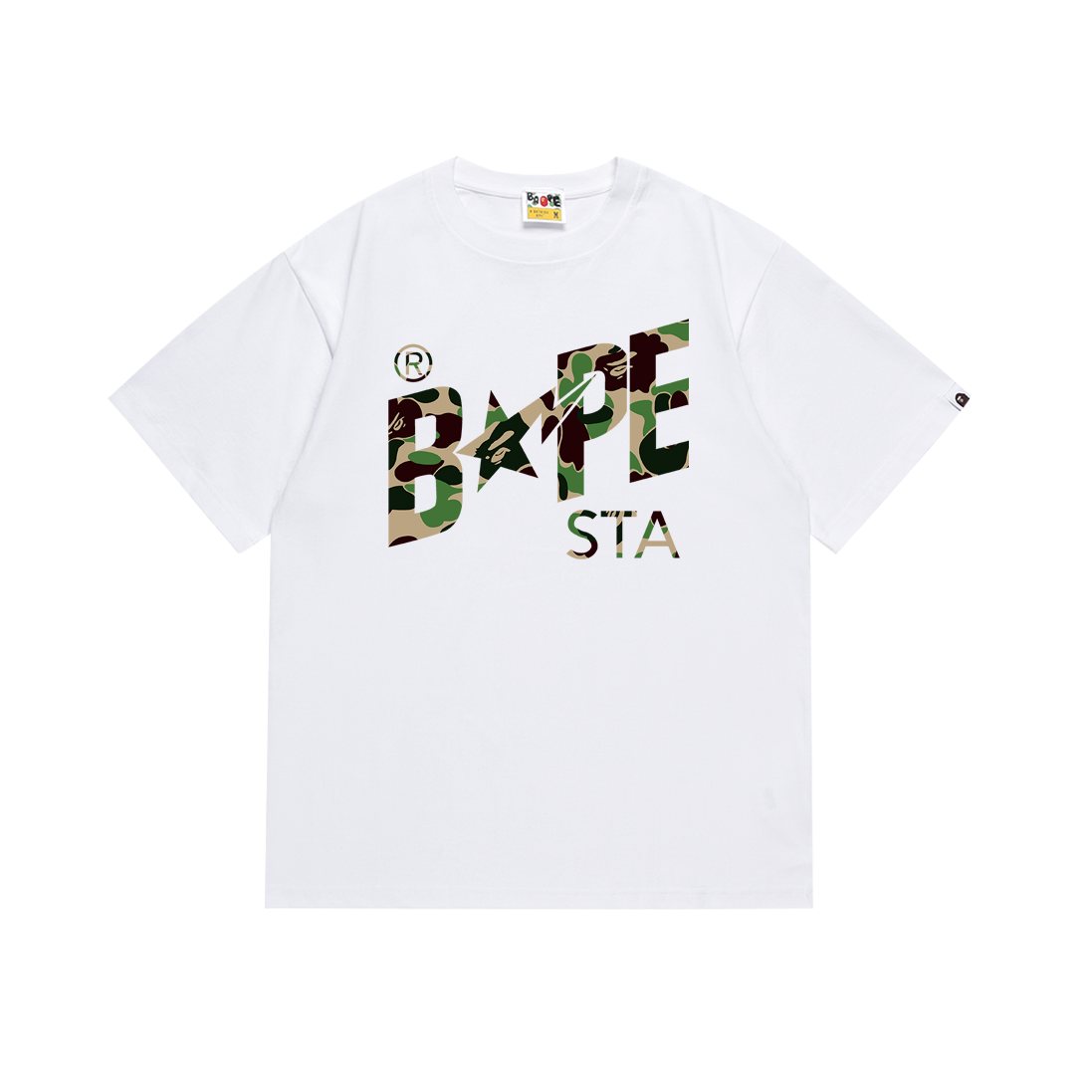 BAPE Green Camo Star Graphic T-Shirt