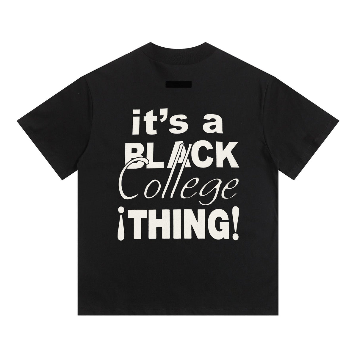 Fear of God Essentials Black College Graphic T-Shirt
