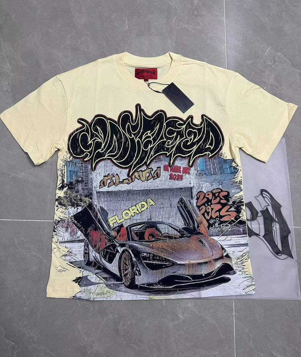 Godspeed Out of Many One Car Graphic T-Shirt
