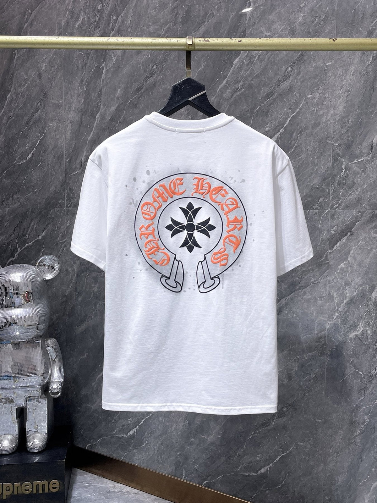 Chrome Hearts Splatter Horseshoe Graphic T-Shirt