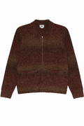 OBEY ANTON GRADIENT CARDIGAN Brown