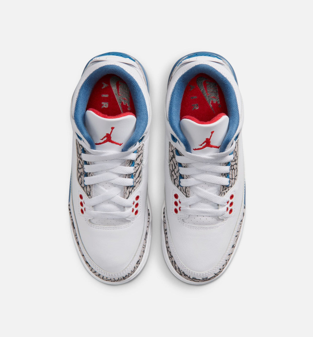 Air Jordan 3 Retro OG 'True Blue' Grade School - White/Fire Red/True Blue