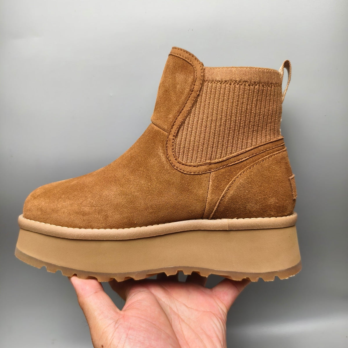 Chestnut 5cm Chunky Platform Fashion Sneakers — New Arrival | In Stock