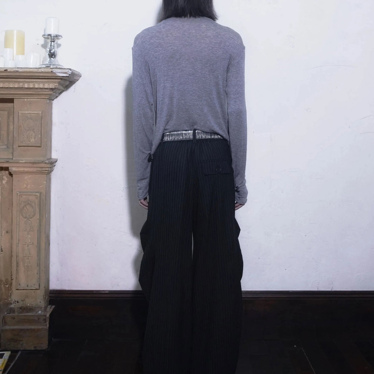 MANIFEST DROP2 Handmade Safety Pin Cowhide Belt Avant Garde Waist Belt