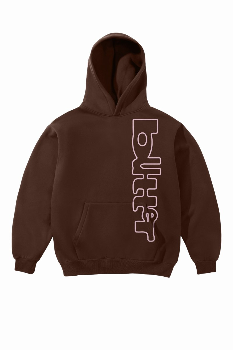 BUTTER WARPED PULLOVER HOODIE Dark Brown